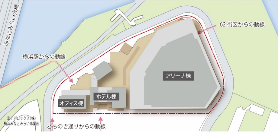 横浜市みなとみらい21（MM21）事業計画 ケン・コーポレーション「K アリーナプロジェクト」